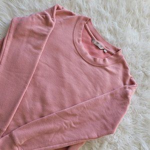 Athleta Womens Pullover Sweatshirt Lounge Athleisure Soft Sz XXS Pink